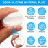 PATIKIL 4.5mm Diameter Silicone Round Snap, 40 Pcs in Type Locking Furniture Hole Plug Button Flat Head Protective Cover Fit for 4-4.5mm Hole for ...