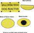 Funny Dog Leash Sleeve Dog Reactive Dog Leash Wrap Wrap Alert Hanging ID Patch Tag Pet Birthday Gift (Dog Reactive-YE Sleeve)...