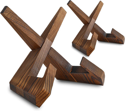 Pack of 2,Plate Stand for Display Picture Frame Wooden Easels Stand Decorative Plate Holder Display Stand for Book Tabletop Art Decor for Home...