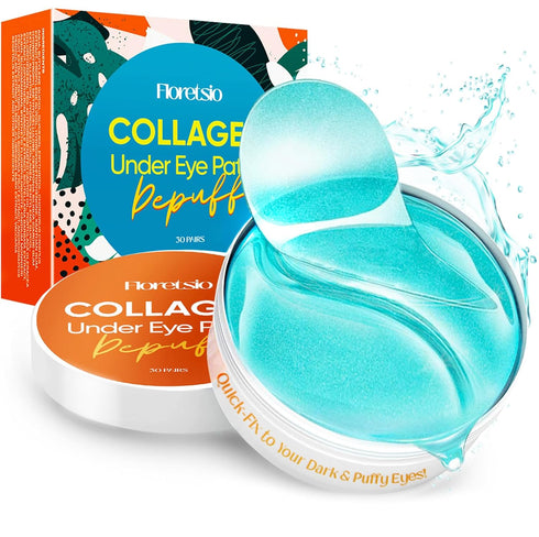 Anti-Aging Under Eye Patches for Wrinkles: 30 Pairs Retinol Collagen Gel Eye Pads - Reduces Dark Circles, Eye Bags & Puffiness, Fine Lines Smoothi...