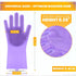 Silicone Dishwashing Gloves for Washing Dishes - Reusable Rubber Gloves for Cleaning The Home Dish Gloves for Dish Wash Pet Care Car Washing - Kit...