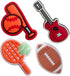 monochef Shoe Charms for Boys Teens: 35pcs Cute Shoe Decoration Charms for Shoes Bracelet Wristband Clog Sandals Party Favors Gifts Kids Adults Ba...