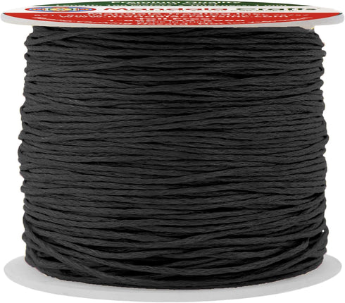 Mandala Crafts 1mm 109 Yards Black Cotton Waxed Cord for Jewelry Making Bracelet Cord Waxed String - Beading String Thread Jewelry Cords for Neckl...