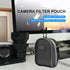 8 Pockets Camera Lens Filter Pouch, Water Resistant and Dustproof Professional Photography Filter Holder Belt Bag Pouch Filter Carrying Case for 8...