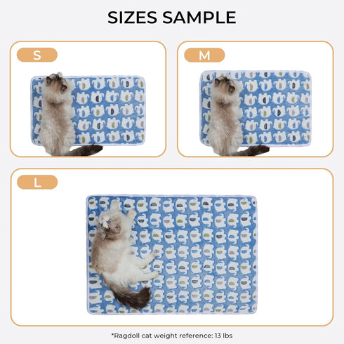 1 Pack 3 Blankets Super Soft Fluffy Premium Cute Elephant Pattern Pet Blanket Flannel Throw for Dog Puppy Cat Blue Small(23x16 inch)...