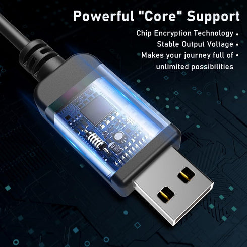 Radar Detector Cable, USB to DC3.5 Plug Cable,for Cobra Whistler Escort Valentine One Uniden Beltronics Radar Detector,Replacement Power Cable for...