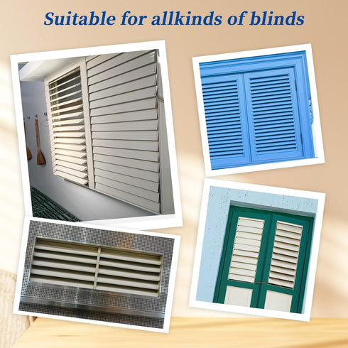 40 Pieces Plantation Shutter Repair Tool Set 20 Pcs Louvers Staples and 20Pcs Spring Loaded Shutter Pins Replacement Shutter Repair Kit for Shutte...