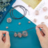 PH PandaHall 24pcs 4 Sizes Spiral Bead Cages Pendants Stone Holder Necklace Cage 24 Strands 17 Inch Black Leather Necklace Cord 50pcs 6mm Open Jum...