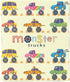 Monster Trucks Blanket for Baby Boys, Yellow Car Throw Blanket for Toddler Boys, Monster Trucks Throw Blanket, Soft Fleece Car Blanket for Boys Ki...
