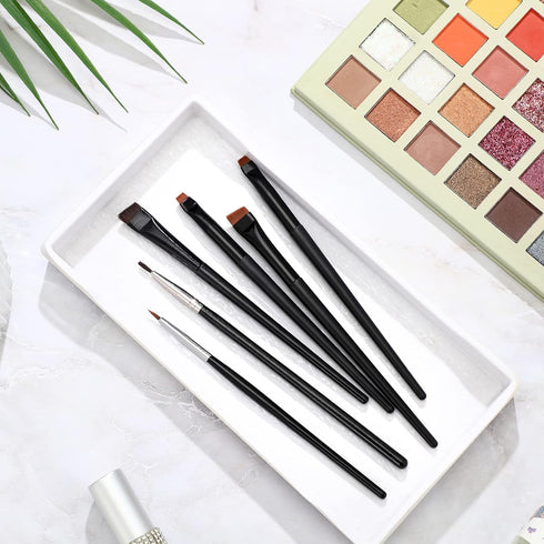 30 Pcs Eyeliner Brush Set Gel Angled Eye Liner Brush Fine Flat Slanted Eyebrow Brushes Define Brow Brushes Thin Makeup Brushes Tool for Women Girl...