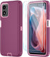 Qinmay for Motorola Moto G Play 2024 4G Case with HD Screen Protector, Moto G Play 4G 2024 Phone Case Shockproof 3-Layer Cover for Motorola Moto G...