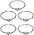OBSEDE Charm Bracelet Chain Making Kit Stainless Steel Link with OT Toggle Clasp for Women DIY Jewelry Crafts, 5 Pieces...