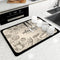 Dish Drying Mat for Kitchen Counter,Coffee Mat Super Absorbent Drying Mat,Drying Kitchen Mat Bar Mats for Countertop Coffee Bar Accessories (Style...