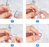 UNICRAFTALE 48 Sets 4 Colors 8/10/12mm Hypoallergenic Earring Bezel with Cabochons Stainless Steel Stud Earring with Earring Backs Earring Bezel T...