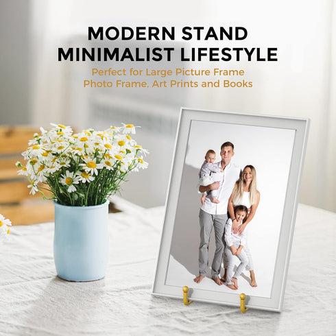 TR-LIFE 8 Inch Large Plate Stands for Display - Metal Plate Holder Display Stand + Frame Holder Stand for Picture, Decorative Plate, Platter, Plaq...
