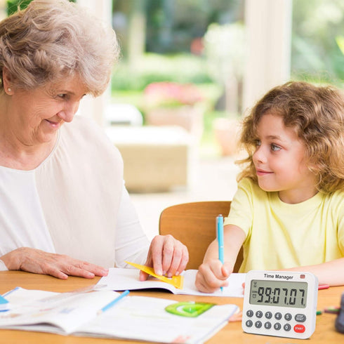 AIMILAR Digital Kitchen Timer - Magnetic Count Up Down Direct Entry Cooking Timer with Loud Alarm, Auto Shut-Off & Memory Function, 99 Hrs 99 Mins...