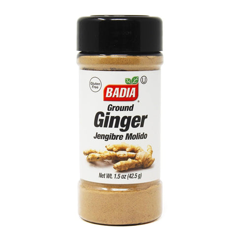 Badia Ground Ginger, 1.5 oz – Premium Ground Ginger Root for Cooking, Baking, Tea & Spice Blends – Warm, Aromatic Flavor...