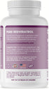 Pure Micronutrients - Pure Resveratrol Supplement - Extra Strength 1200mg Trans-Resveratrol - for Anti Aging, Heart & Immune Health - 60 Vegan Cap...