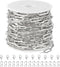 Jabogrii 16.4 Feet Silver Stainless Steel Chain for Jewelry Making Paperclip Oval Women Necklace Bracelet DIY Craft Jewelry Making Chains...