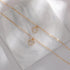 Gold Layered Necklace for Women 14K Gold Plated Dainty Necklace Diamond Cross Heart Pearl Snake Pendant Necklace Herringbone Paperclip Chain Choke...