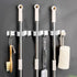 Broom Mop Holder Wall Mount Cleaning Tool holder, Heavy Duty Stainless Steel Broom Hanger Rack Hook Organizer, Garage Storag Racks wall Mounted Br...