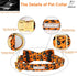 Halloween Dog Collars for Large Dog with Bow Tie,Fall Scary Pumpkin Dog Collar with Safety Metal Buckle Adjustable Puppy Collars for Small Medium ...