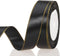 YASEO 25 Yards 1 Inch Black Satin Ribbon with Gold Edges, Gold Border Fabric Ribbons for Gift Wrapping and Crafts...