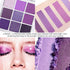 evpct 9 Colors Purple Pink Lavender Glitter Shimmer Matte Eye Shadow Palette Makeup Highly Pigmented Waterproof Violet Mauve Dark Purple Silver Pe...