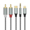 Lightning to RCA Audio Aux Cable, USB C to 2 RCA Audio Cable, RCA to 3.5mm Cable Compatible with Lightning USB C 3.5mm, for Home Theater, Speaker,...