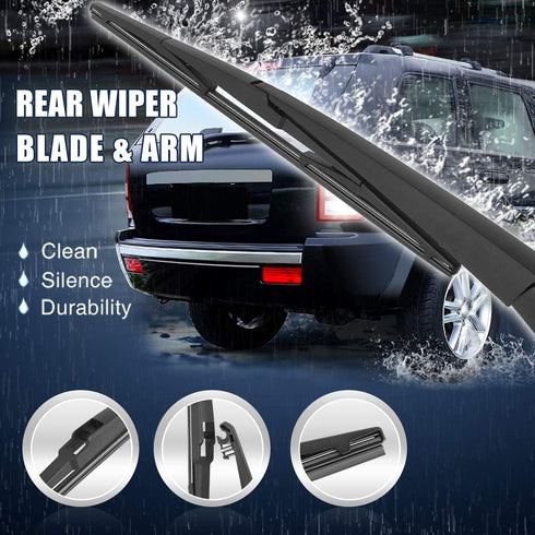 X AUTOHAUX Car Rear Windshield Wiper Blade Arm Set for Chrysler Pacifica 2016-2020 14 Inch...
