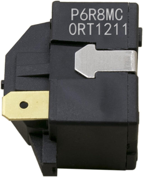 iRomehony P6R8MC ORT1211 PTC Starter Compressor Relay Fit for LG Magic Chef Refrigerator Dehumidier Compressor (1 Pin)