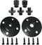 2PCS Camera Adapter Mount Multifunction Desktop Microphone Flange Mount Male 1/4-20 and 3/8-16 and 5/8-27 Inch Female Mic Monitor Mount...