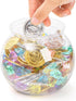 Okllen 6 Pack Mini Fish Bowl, 26 Oz Plastic Ivy Bowls, Unbreakable Bubble Ball Vases for Party Decor, Carnival Games, Candy, Table Centerpiece, BP...