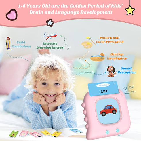 Talking Flash Cards,Toddler Flash Cards with 384 Sight Words, Montessori Toys,Autism Sensory Toys,Pocket Speech Therapy Toys,Learning Educational ...