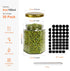 Betrome 30 Pack 6oz Hexagon Glass Jars with Gold Lids, 180ml Clear Glass Canning Jars Honey Jars Spice Jars Mason Jars for Jams, Shower Favors, We...