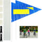 Bike Safety Flag with Pole 2 Sets, 6-Foot Adjustable Height Sturdy Fiberglass Tear-Resistant Waterproof Safety Flag Blue...