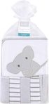 Hudson Baby Unisex Baby Hooded Towel and Five Washcloths, Modern Elephant, One Size...