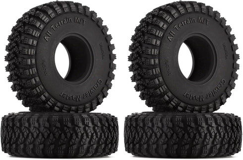 INJORA 1.0 Tires-S3 All Terrain Crawler Tires for TRX4M SCX24 AX24 FCX24 Upgrade Parts,58 * 20mm,T1008...