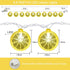 SUNSGNE Lemon LED Decorative String Lights Indoor, 8.5ft Outdoor Hanging String Lights with 10 LED Lemon, Plug in Warm White Fairy Light String fo...