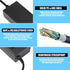 36V 4A 144W Power Supply Adapter 100-240V AC to DC 36 Volt 4Amp Power Adapter 5.5mm x 2.5mm/2.1mm DC Output Jack 36V Volt AC Power Supply for LED ...
