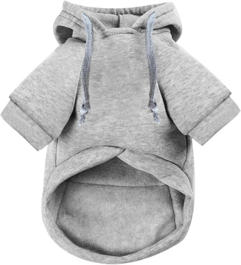Jecikelon Pet Dog Cold Weather Coat with Pocket Winter Dog Hoodie Warm Puppy Clothes for Small Dogs Chihuahua Clothing (Small, Y02-Grey)...