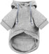 Jecikelon Pet Dog Cold Weather Coat with Pocket Winter Dog Hoodie Warm Puppy Clothes for Small Dogs Chihuahua Clothing (Small, Y02-Grey)...