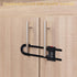 4 Pack U-Shaped Sliding Cabinet Locks Multifunctional Child Safety Lock Adjustable Baby Proof Clips for Home Cabinets Refrigerator Doors Cabinet K...