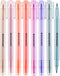 DIVERSEBEE Dual Tip Bible Highlighters and Pens No Bleed, 8 Pack Quick Dry Highlighters Set, Cute Markers, Bible Study Journaling School Office Su...
