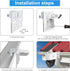 Gutter Mount for eufy Security Solocam S340 Solar Security Camera (White)...