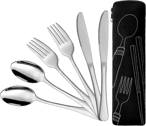 9 Pieces Eating Portion Control Flatware Utensils Bariatric Silverware Weight Loss Portion Management Control Serving Spoons Forks Knives Stainles...
