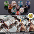Nifsun 8mm 200pcs Glow in The Dack Glass Beads Round Spacer Loose Beads with Holes for Jewelry Making Bulk Lampwork Solar Unique DIY Lampwork Bead...