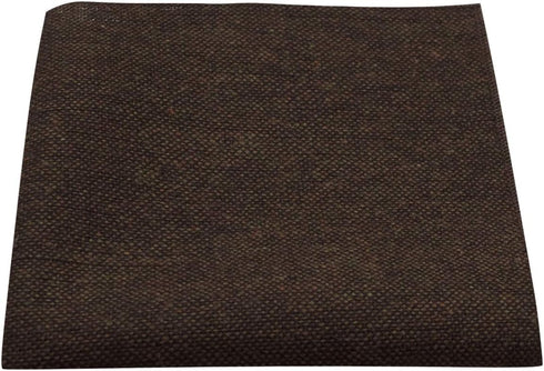 King & Priory Highland Weave Cocoa Brown Pocket Square, Handkerchief...