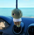 Alien, Car Mirror Hanging Decorations, Crochet Handmade Car Rear View Mirror Holder Hanging Accessories, Bag Ornament....