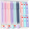12PCS 0.5 & 0.7 mm Mechanical Pencils Set with Case, Cute Mechanical Pencil with 720PCS HB Lead Refills, 3 Erasers & 18 Eraser Refills, Aesthetic ...